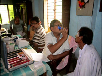 Free eye care camp conducted at Beldiha